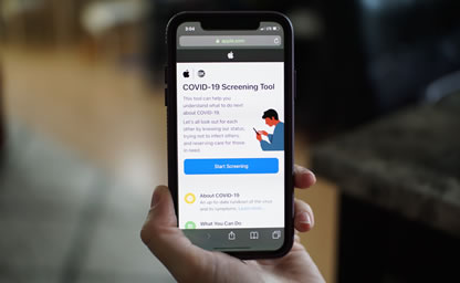 Covid App on Smartphone